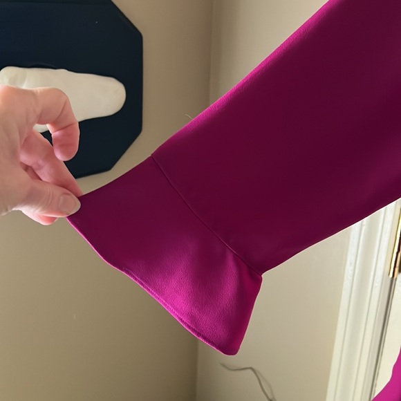 Talbots Petites Blouse with Cut Outs & Ruffle | Lp - Picture 2 of 4